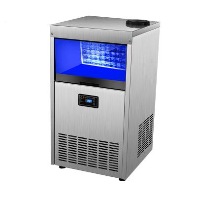 China Hotel 40kg Large Capacity Double Entry Methods Automatic Commercial Cube Ice Maker for sale