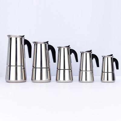 China High Quality Cheap Universal Coffee Pot Stainless Steel Hotel Price Homemade Mocha Espresso Pot Can Be Customized for sale