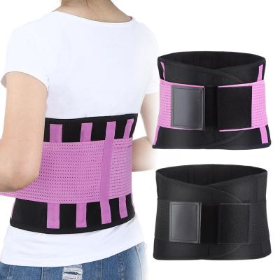 China High Quality Custom Logo Waist Trimmer Lumbar Support Belt Back Sauna Waist Trainer Double Lumbar Support Belt for sale