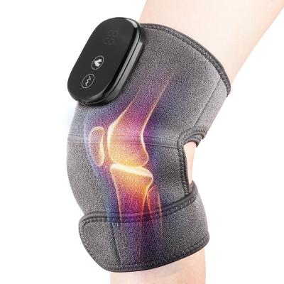 China Private Label Dropshipping Arthritis Heat Wrap Electric Passionate Vibration Physiotherapy Knee Massager for sale