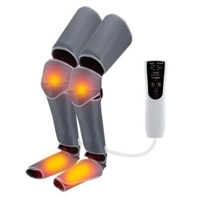 China Hot Leg Compress Leg Wraps Foot Calf Shiatsu Heat Electric Air Pressure Massage Air Compression Leg Massager for sale