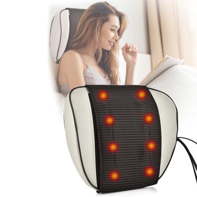 China Electric Body Shiatsu Neck Massager Car Home Heating Massage Pillow For Waist Back Neck for sale