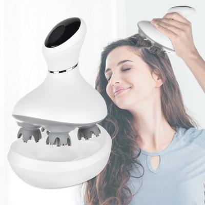 China Head Stress Relax 3D Stereo Hair Scalp Massage Vibrating Electric Head Tool Massager for sale