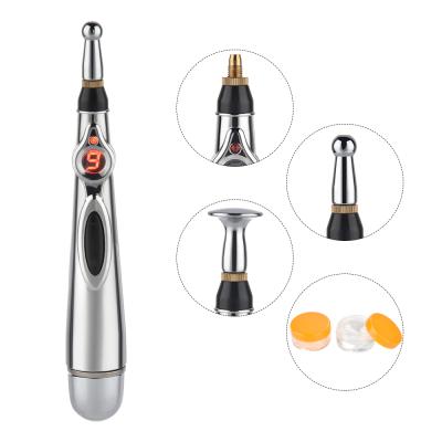 China Electric Body Acupuncture Magnet Therapy Heal Main Meridian Body Massager Pen 5 Laser Energy Massage Pen for sale