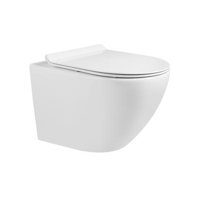 China Double-flush p-trap down wash ceramic one piece wall hung toilet from China for sale