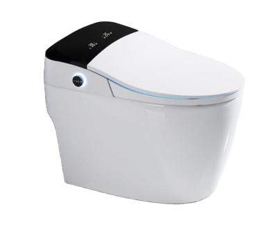 China Double-flow smart toilet for household and engineering, full-automatic clamshell toilet, one-piece multi-function hot toilet for sale