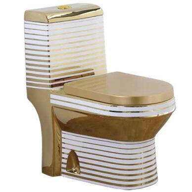 China Double-flux G1001 color gold gold toilet bowl toilet bowl basin basin color bathroom gold toilet ceramic toilet sets for sale