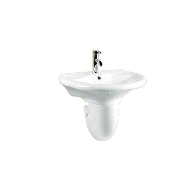 China D-013 Contemporary Bathroom Gold Ceramic Wall Hung Wash Basin for sale