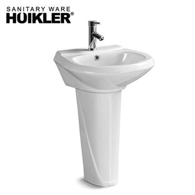 China B-006 Modern New Product Dispenser Wanted Ceramic Pedestal Bathroom Sink With Legs for sale