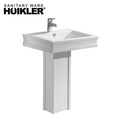 China B-015 Modern Sanitary Sink Pedestal Sink Ceramic WC Toilet Suite Made In China for sale