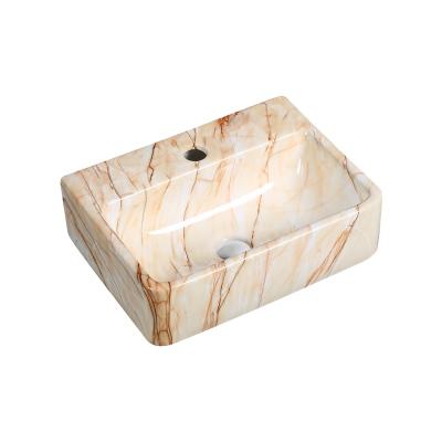 China Easy Clean/Anti-scratch/Stain Free/Wholesale Price High Temp.resistant Solid Outdoor Marble Lavatory Sink China Artificial Shell Sink for sale