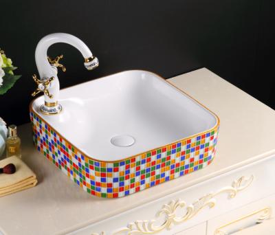 China NEW Beautiful Easy Clean Colors Design Bathroom Face Art Sink Maker for sale