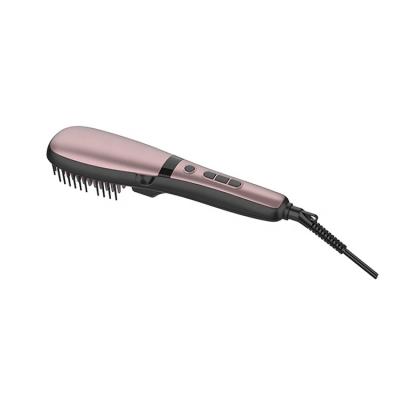 China Professional Safety LED Digital Steam Atomization Design Hair Straightener Massaging Comb Brush with Ceramic Coating for sale