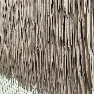 China Factory Supply Breathable FIRE RETARDANT Directly Artificial Palm Thatch Roofing for sale