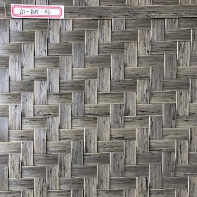 China Custom CD-BM-02 Hot Selling Plastic Flame Retardant Synthetic Bamboo Mat Breathable for Ceiling and Wall Decoration for sale