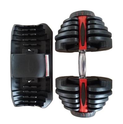 China Durable Star Gym Equipment Dumbbell Sets Gym Equipment 40kg 90lbs Rising Adjustable Dumbbell for sale