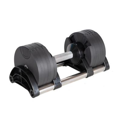 China Small MOQ Home Use Fitness Set 2kg Increases High Quality Home Use Black 20kg Adjustable Dumbbell for sale