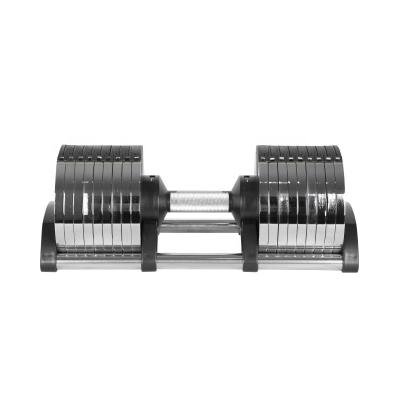 China Hot Selling 90lb Adjustable Weight Border E-commerce Multi Function Weighs Quick Adjustable Dumbbell For Strength Training for sale