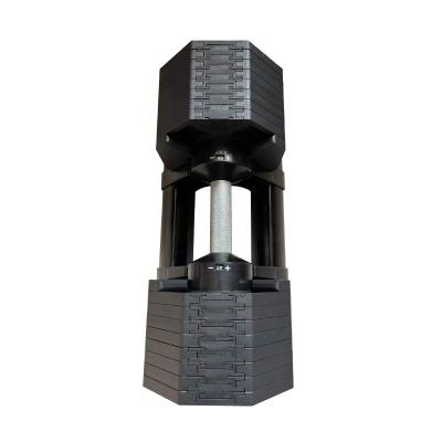 China Best Selling Universal Weight Plates For Training Heaviest Force Adjustable Dumbbell 40kg Octagon Shape for sale