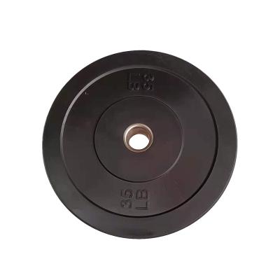 China Unified Weight Support Wholesale Custom Weightlifting Black Rubber Bumper Plates for sale