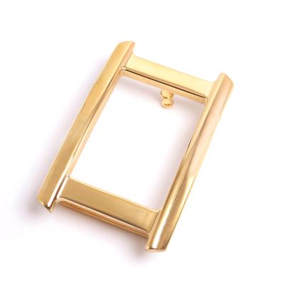 China Carosung Logo Personalized Gold Colors 35mm Stainless Steel Dish Buckle Custom Belt Buckle Engraved Brand Men's Accessory Dish Buckle for sale