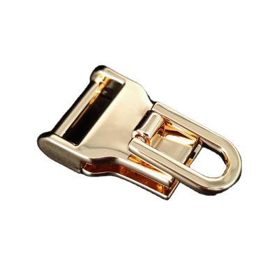 China Carosung Stylish Custom High Quality Handbag Hardware Gold Bag Strap Connector Purse Side Clamp D Clips for sale