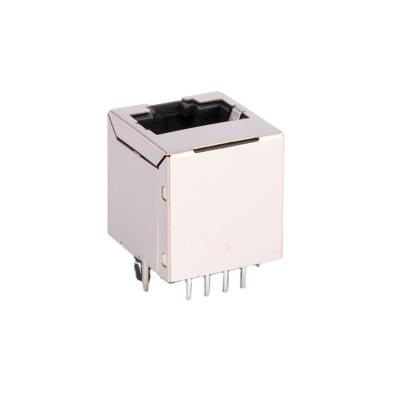 China PCB shielded rj45 input top connection jack with transformer, CAT5E, 0855085001 for sale