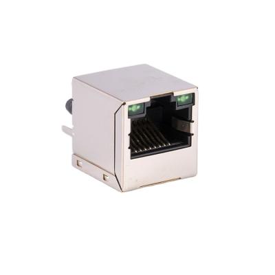 China PCB DGKYD511B083AB3A8D 100 TX Ethernet BAS 8P8C Connect 180 Degree RJ45 Connector for sale