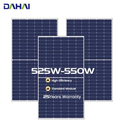 China best price 25A DAHAI 525W 530W 535W 540W 545W 550W solar panel with warranty 25 years solar power system solar panel PV for sale