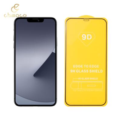 China Hot Selling Full Coverage Anti Scratch/Dustproof/Anti Oil Edge To Edge 9D Tempered Glass Screen Protector For iPhone for sale