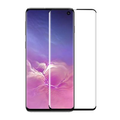 China Mobile Phone 5D Full Cover HD Anti-fingerprint Clear Glue Tempered Glass Screen Protector For Samsung S10 for sale