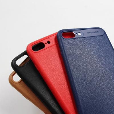 China Protect Phone For iPhone 8 Plus Case Shock Proof Leather TPU Phone Case For iPhone 7 Plus for sale