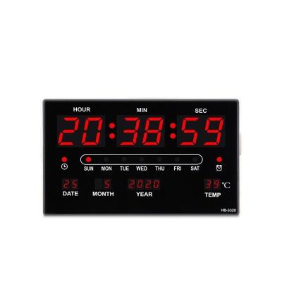 China Electronic Wall Cloc Perpetual Calendar Alarm Clock Cam LED Digital Nanny Camera 1080P HD Mini Camera Home Security Camera Wifi Wall Clock for sale