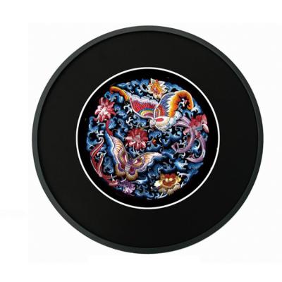 China Modern Embroidery Hanging Painting Finished Round Decorative Retro Art Wall for sale