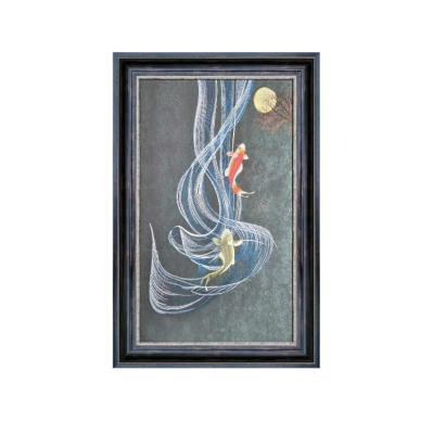 China Customizable frame 2022 modern Chinese style oil painting silk embroidery for sale