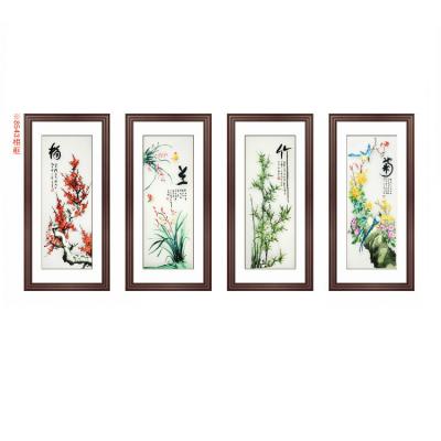 China Modern Fine Embroidery Decoration Finished Hanging Living Room Bedroom Bedroom Art Real Silk Thread Painting Wall for sale