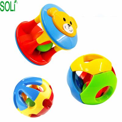 China Environmental Materials Children's Puzzle Fun Rattle Bells Jingles Chime Early Childhood Infant Toys for sale