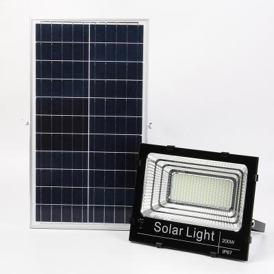 China High Quality Garden Remote Control Outdoor 200w Solar Led Flood Light for sale