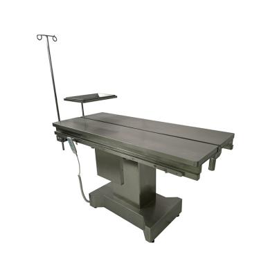 China Easy sterilize and washable 3 way hydraulic lift Laser cutting Stainless steel Surgical operating table for sale