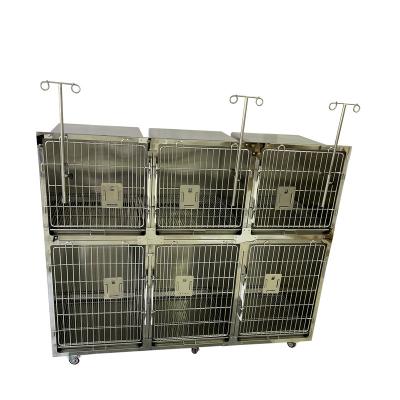 China Breathable Indoor Outdoor Farm Multi Size Stainless steel standard six-position cage for sale