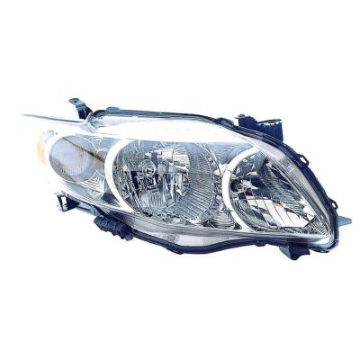 China Car Headlight Assembly Halogen Headlights With Chrome Housing For 09-10 Toyota Corolla Driver Side Car Lights OEMNo 81150-02670 25.6 x 10.4 x 9.6 inch for sale