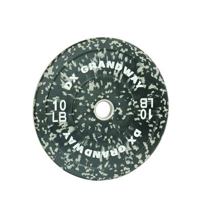 China MUCHAN Universal Black Rubber Coated Equipment Gym Commercial Free Training Strength Weight Plate Weight Bumper Plate for sale