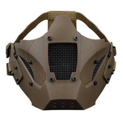 China Ride A New Half-Face Paintball Paintball Mask Cross-Country Tactical Army Military Steel Mesh Metal Mesh Racing Bike Ski Fan Simulation War Game Mask Riding Military Soldier for sale