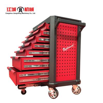 China Hot Selling Movable And Durable And Waterproof Red Craftsman 3/5/7 Modular Drawer Garage And Tool Organizer for sale