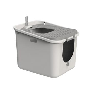 China Open Top Door Cat Litter Box Furniture Good Quality Plastic Luxury Barrel Cats Pet Cabinet for sale