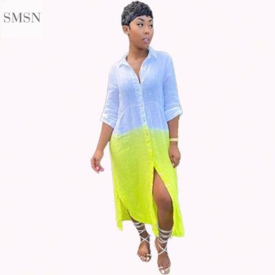 China QueenMoen SIDS Newest Design Anti-Static Women Dresses New Arrivals 2021 Loose Casual Shirt Dresses Women for sale