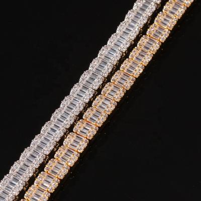 China Misterjewelry Baguette Bracelet Diamond Bracelet for Men, Fake Anklet for sale