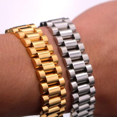 China Misterjewelry Stainless Steel Mens Stainless Steel Gold Plated Bracelet Men, Mens Bangle Bracelet for sale