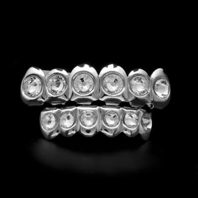 China Hip Hop Grillz Mister Jewelry Iced Grillz Korea, Teeth Diamond Grillz With Diamond for sale