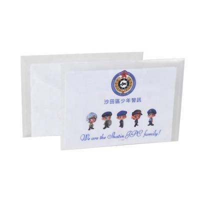 China Logo File Folders Custom Document Storage Eco - Friendly Bags Clear Transparent Plastic File Bag for sale